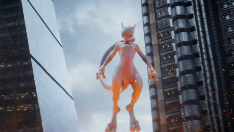 Mewtwo surge em trailer inédito de ‘Detetive Pikachu’